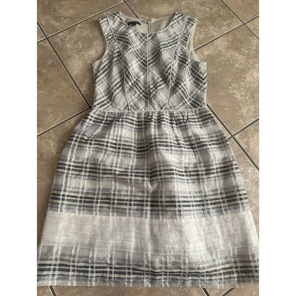 Ivy Blu 8 Linen Silk Organza Structured Dress Lined - Picture 1 of 8